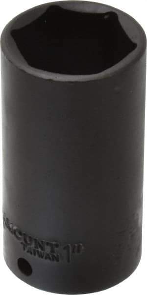 Paramount - 3/8" Drive 1" Deep Impact Socket - 6 Points, 2-3/4" OAL - USA Tool & Supply
