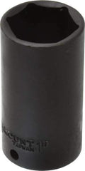 Paramount - 3/8" Drive 1" Deep Impact Socket - 6 Points, 2-3/4" OAL - USA Tool & Supply