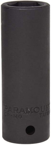 Paramount - 1/2" Drive 18mm Deep Impact Socket - 6 Points, 3-5/64" OAL - USA Tool & Supply