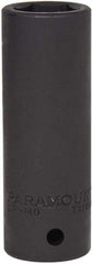 Paramount - 1/2" Drive 18mm Deep Impact Socket - 6 Points, 3-5/64" OAL - USA Tool & Supply