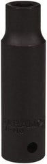 Paramount - 1/2" Drive 10mm Deep Impact Socket - 6 Points, 3-5/64" OAL - USA Tool & Supply