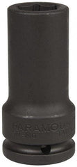 Paramount - 3/4" Drive 22mm Deep Impact Socket - 6 Points, 3-35/64" OAL - USA Tool & Supply