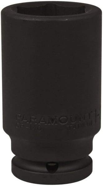 Paramount - 3/4" Drive 1-3/8" Deep Impact Socket - 6 Points, 3-35/64" OAL - USA Tool & Supply