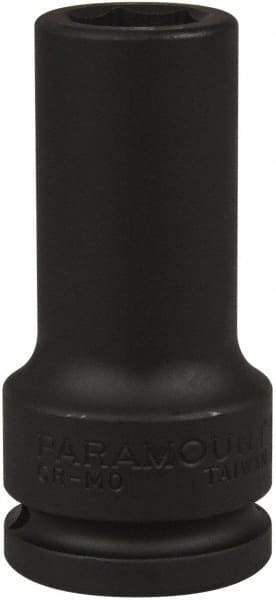 Paramount - 3/4" Drive 19mm Deep Impact Socket - 6 Points, 3-35/64" OAL - USA Tool & Supply