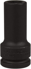 Paramount - 3/4" Drive 19mm Deep Impact Socket - 6 Points, 3-35/64" OAL - USA Tool & Supply