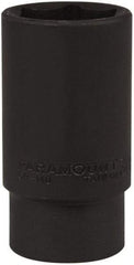 Paramount - 1/2" Drive 30mm Deep Impact Socket - 6 Points, 3-1/2" OAL - USA Tool & Supply