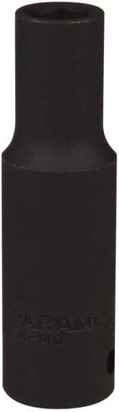 Paramount - 1/2" Drive 7/16" Deep Impact Socket - 6 Points, 3-5/16" OAL - USA Tool & Supply