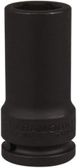 Paramount - 3/4" Drive 24mm Deep Impact Socket - 6 Points, 3-35/64" OAL - USA Tool & Supply