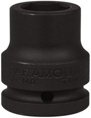 Paramount - 3/4" Drive 21mm Standard Impact Socket - 6 Points, 2" OAL - USA Tool & Supply