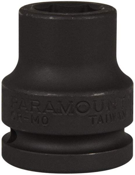 Paramount - 3/4" Drive 19mm Standard Impact Socket - 6 Points, 2" OAL - USA Tool & Supply