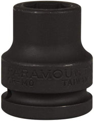 Paramount - 3/4" Drive 19mm Standard Impact Socket - 6 Points, 2" OAL - USA Tool & Supply