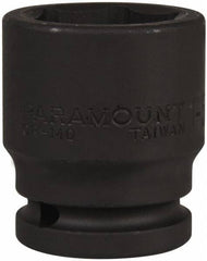 Paramount - 3/4" Drive 1-5/16" Standard Impact Socket - 6 Points, 2-1/4" OAL - USA Tool & Supply