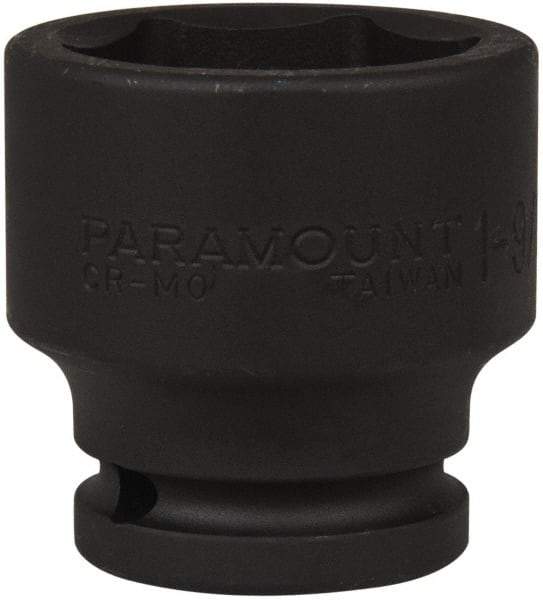 Paramount - 3/4" Drive 1-9/16" Standard Impact Socket - 6 Points, 2-9/32" OAL - USA Tool & Supply