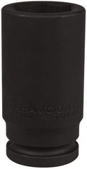 Paramount - 3/4" Drive 32mm Deep Impact Socket - 6 Points, 3-35/64" OAL - USA Tool & Supply