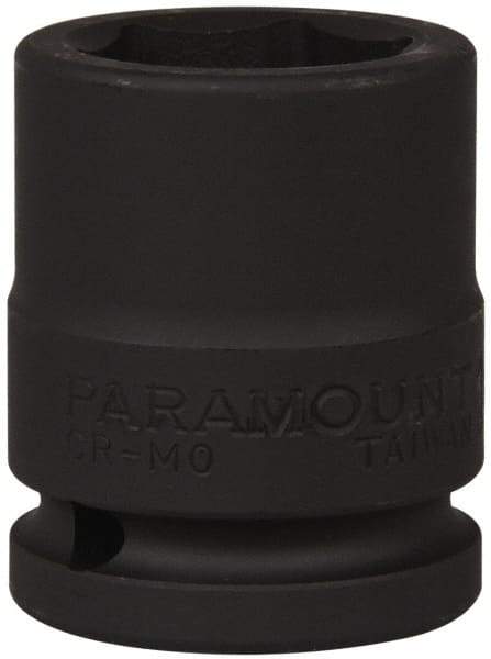 Paramount - 3/4" Drive 1-1/16" Standard Impact Socket - 6 Points, 2-3/32" OAL - USA Tool & Supply