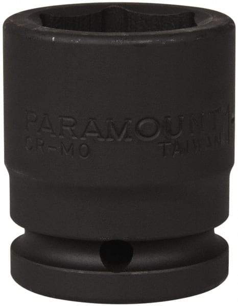 Paramount - 3/4" Drive 1-3/16" Standard Impact Socket - 6 Points, 2-3/32" OAL - USA Tool & Supply