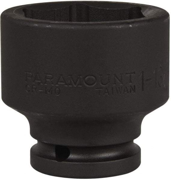 Paramount - 3/4" Drive 1-13/16" Standard Impact Socket - 6 Points, 2-7/16" OAL - USA Tool & Supply