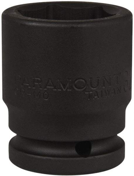 Paramount - 3/4" Drive 32mm Standard Impact Socket - 6 Points, 2-1/4" OAL - USA Tool & Supply