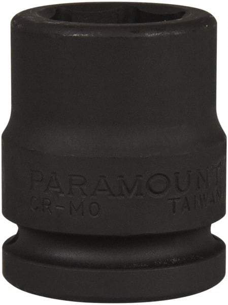 Paramount - 3/4" Drive 25mm Standard Impact Socket - 6 Points, 2-3/32" OAL - USA Tool & Supply