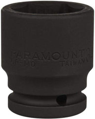 Paramount - 3/4" Drive 34mm Standard Impact Socket - 6 Points, 2-1/4" OAL - USA Tool & Supply