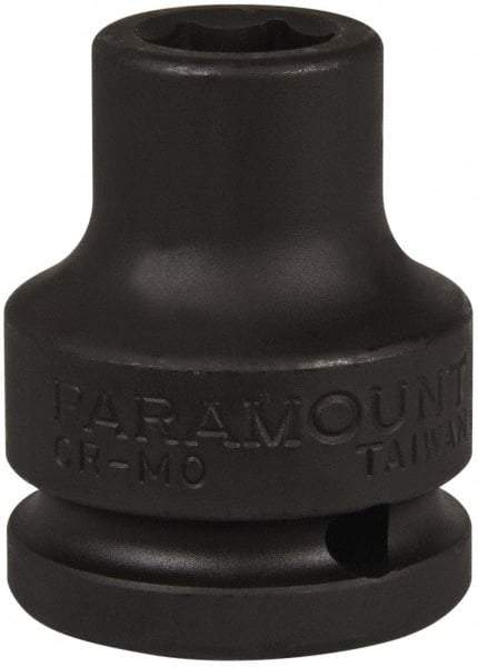 Paramount - 3/4" Drive 9/16" Standard Impact Socket - 6 Points, 2" OAL - USA Tool & Supply