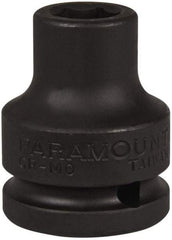 Paramount - 3/4" Drive 9/16" Standard Impact Socket - 6 Points, 2" OAL - USA Tool & Supply