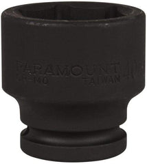 Paramount - 3/4" Drive 40mm Standard Impact Socket - 6 Points, 2-9/32" OAL - USA Tool & Supply