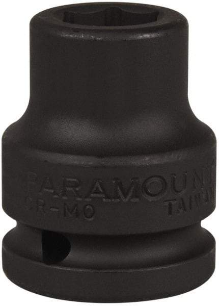 Paramount - 3/4" Drive 11/16" Standard Impact Socket - 6 Points, 2" OAL - USA Tool & Supply