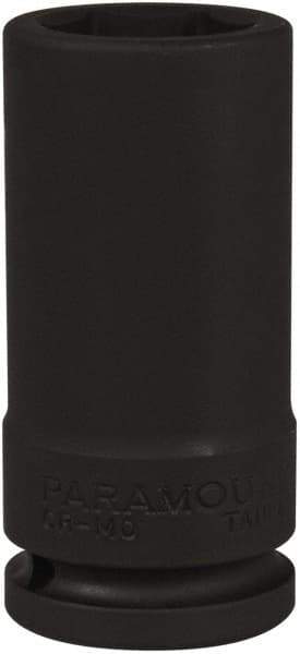 Paramount - 3/4" Drive 27mm Deep Impact Socket - 6 Points, 3-35/64" OAL - USA Tool & Supply