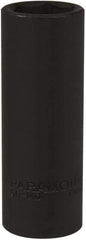 Paramount - 1/2" Drive 13/16" Deep Impact Socket - 6 Points, 3-5/16" OAL - USA Tool & Supply