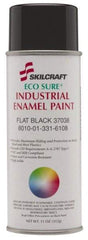 Ability One - Blue, Gloss, Enamel Spray Paint - 8 to 10 Sq Ft per Can, 11 oz Container - USA Tool & Supply