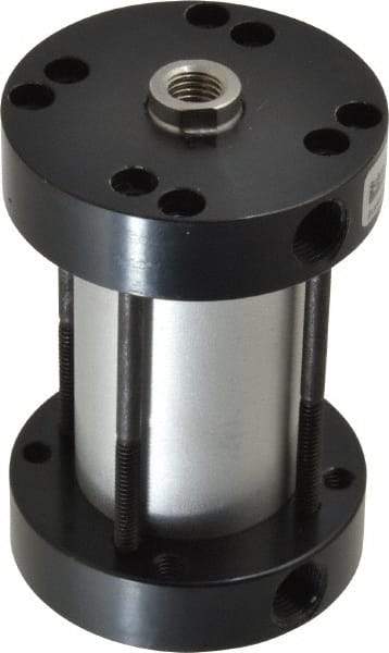 Parker - 2" Stroke x 1-1/8" Bore Double Acting Air Cylinder - 1/8 Port, 5/16-24 Rod Thread, -10 to 200°F - USA Tool & Supply