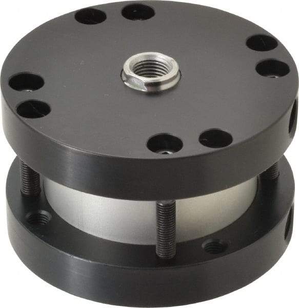 Parker - 1" Stroke x 2-1/2" Bore Double Acting Air Cylinder - 1/4 Port, 1/2-20 Rod Thread, -10 to 200°F - USA Tool & Supply