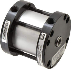 Parker - 2" Stroke x 2-1/2" Bore Double Acting Air Cylinder - 1/4 Port, 1/2-20 Rod Thread, -10 to 200°F - USA Tool & Supply