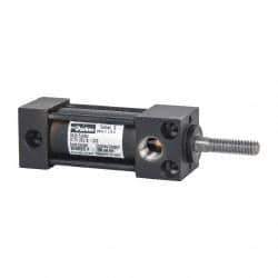 Parker - 1" Stroke x 3/4" Bore Double Acting Air Cylinder - 1/8 Port, 1/4-20 Rod Thread, 200 Max psi, -10 to 165°F - USA Tool & Supply