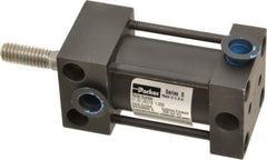 Parker - 1" Stroke x 1" Bore Double Acting Air Cylinder - 1/8 Port, 5/16-18 Rod Thread, 200 Max psi, -10 to 165°F - USA Tool & Supply