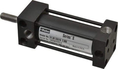 Parker - 2" Stroke x 1" Bore Double Acting Air Cylinder - 1/8 Port, 5/16-18 Rod Thread, 200 Max psi, -10 to 165°F - USA Tool & Supply