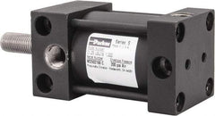Parker - 1" Stroke x 1-1/4" Bore Double Acting Air Cylinder - 1/8 Port, 3/8-24 Rod Thread, 200 Max psi, -10 to 165°F - USA Tool & Supply