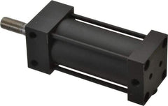 Parker - 2" Stroke x 1-1/4" Bore Double Acting Air Cylinder - 1/8 Port, 3/8-24 Rod Thread, 200 Max psi, -10 to 165°F - USA Tool & Supply