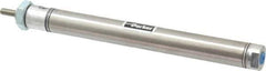 Parker - 4" Stroke x 9/16" Bore Double Acting Air Cylinder - 10-32 Port, 10-32 Rod Thread, 250 Max psi, 14 to 140°F - USA Tool & Supply