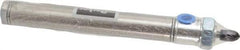 Parker - 4" Stroke x 3/4" Bore Double Acting Air Cylinder - 1/8 Port, 1/4-28 Rod Thread, 250 Max psi, 14 to 140°F - USA Tool & Supply