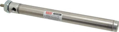 Parker - 6" Stroke x 3/4" Bore Double Acting Air Cylinder - 1/8 Port, 1/4-28 Rod Thread, 250 Max psi, 14 to 140°F - USA Tool & Supply