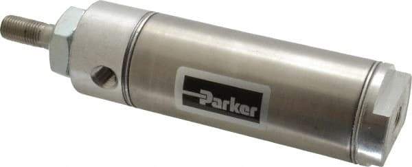 Parker - 2" Stroke x 1-1/2" Bore Double Acting Air Cylinder - 1/8 Port, 7/16-20 Rod Thread, 250 Max psi, 14 to 140°F - USA Tool & Supply