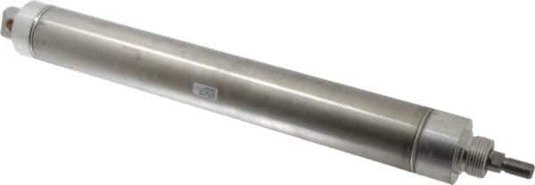 Parker - 12" Stroke x 2" Bore Double Acting Air Cylinder - 1/4 Port, 1/2-20 Rod Thread, 250 Max psi, 14 to 140°F - USA Tool & Supply