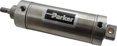 Parker - 4" Stroke x 2-1/2" Bore Double Acting Air Cylinder - 1/4 Port, 1/2-20 Rod Thread, 250 Max psi, 14 to 140°F - USA Tool & Supply