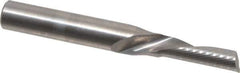 Onsrud - 3/16" Cutting Diam x 5/8" Length of Cut, 1 Flute, Downcut Spiral Router Bit - Uncoated, Right Hand Cut, Solid Carbide, 2" OAL x 1/4" Shank Diam, Single Edge, 22° Helix Angle - USA Tool & Supply