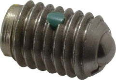 Gibraltar - 1/2-13, 0.281" Ball Diam, 3/4" Body Length, 0.072" Max Ball Reach, Threaded Ball Plunger - Stainless Steel Body, Stainless Steel Ball, 6 Lb Initial End Force, 30 Lb Final End Force, Locking Element - USA Tool & Supply