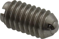 Gibraltar - 5/16-18, 0.156" Ball Diam, 37/64" Body Length, 0.04" Max Ball Reach, Threaded Ball Plunger - Stainless Steel Body, Stainless Steel Ball, 2 Lb Initial End Force, 4.5 Lb Final End Force - USA Tool & Supply