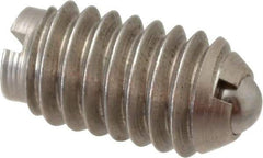 Gibraltar - 5/16-18, 0.156" Ball Diam, 37/64" Body Length, 0.04" Max Ball Reach, Threaded Ball Plunger - Stainless Steel Body, Stainless Steel Ball, 2 Lb Initial End Force, 4.5 Lb Final End Force, Locking Element - USA Tool & Supply