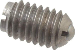 Gibraltar - 3/8-16, 0.187" Ball Diam, 5/8" Body Length, 0.048" Max Ball Reach, Threaded Ball Plunger - Stainless Steel Body, Stainless Steel Ball, 2.5 Lb Initial End Force, 5 Lb Final End Force, Locking Element - USA Tool & Supply